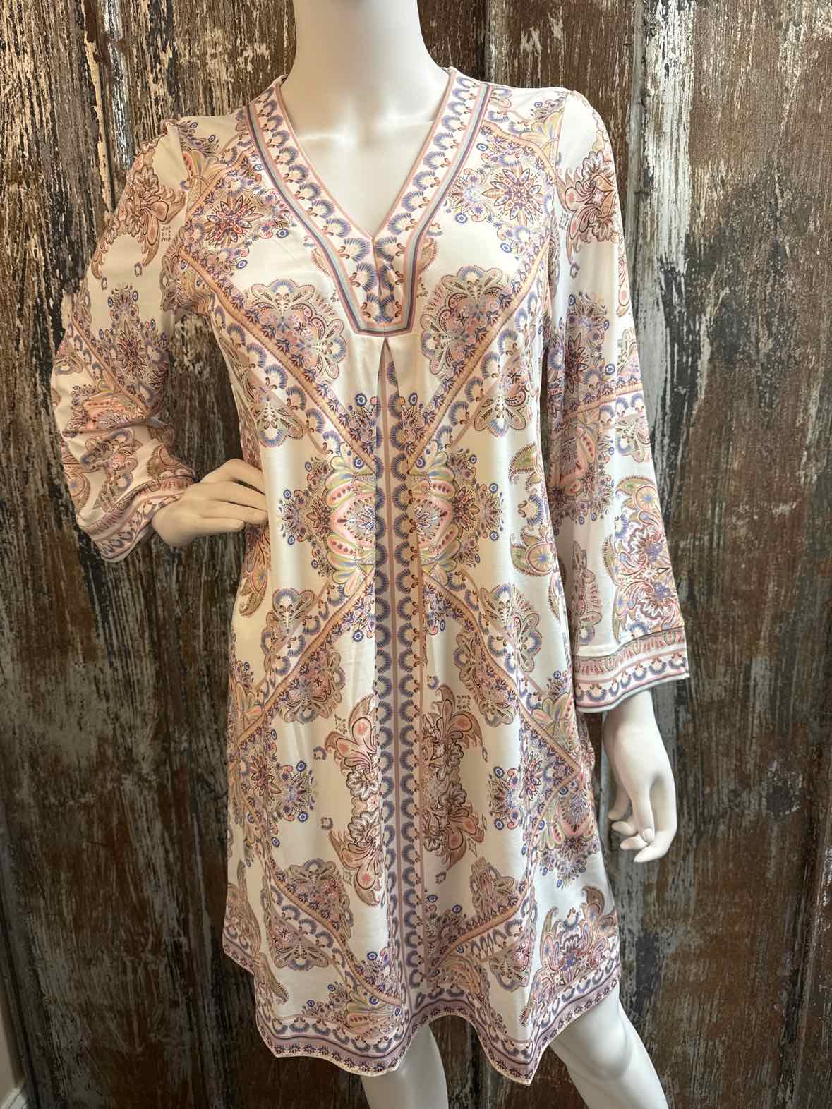 hale bob Size Medium Ivory Multicolor Print Dress