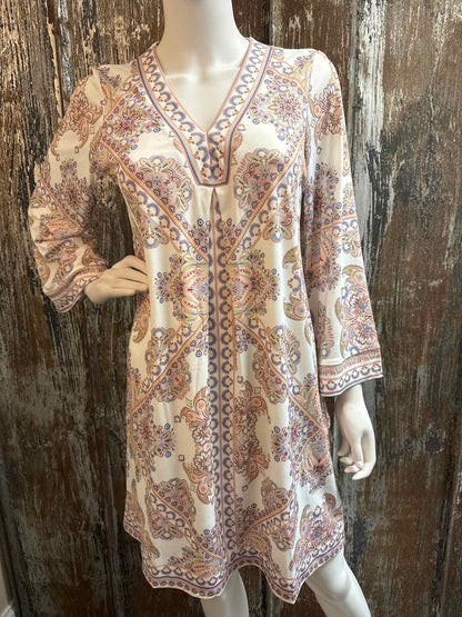 hale bob Size Medium Ivory Multicolor Print Dress