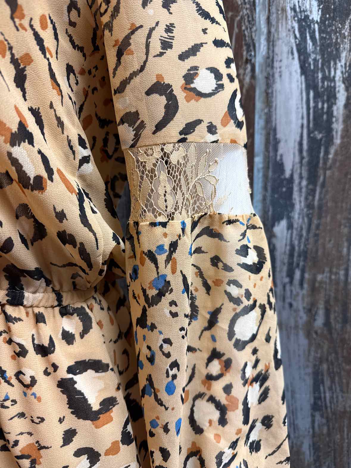 White House Black Market Size 8 (Medium) Yellow Print Dress