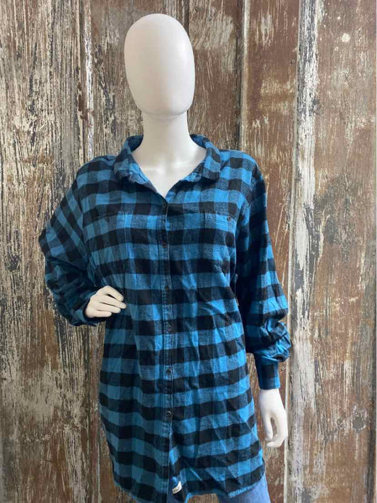 Woolrich Size 3X Blue Plaid tops