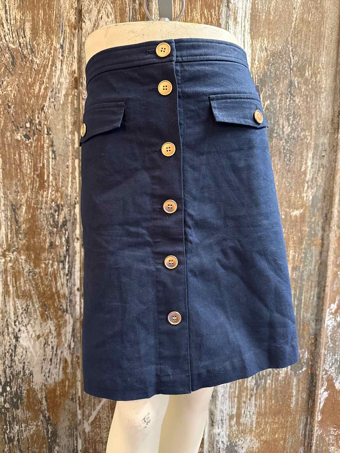 J. Crew Size 4 Navy Skirt