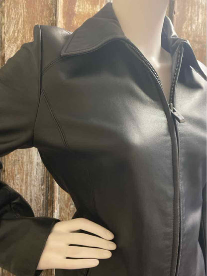 M. Julian Size small Black Leather Jacket