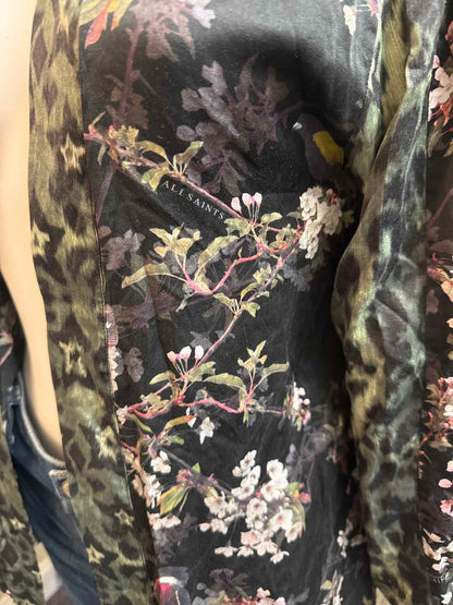 allsaints Size 0 (extra small) Green Print Jacket