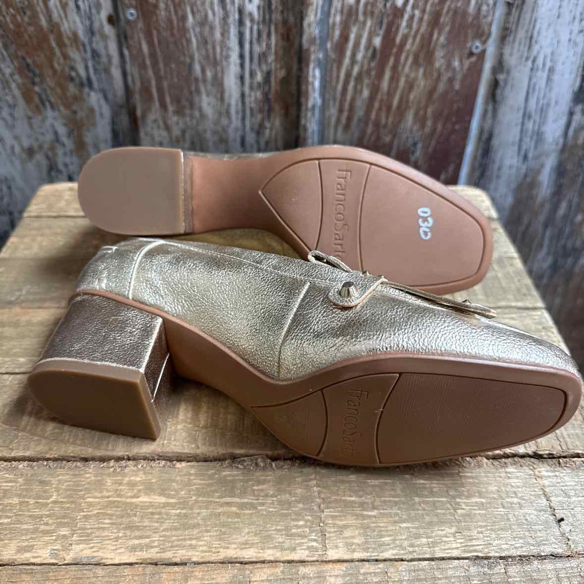 Franco Sarto 7.5 Gold Shoes
