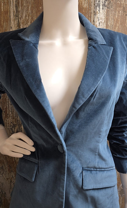 clinq a sept Size 8 (Medium) Peacock Blue Blazer