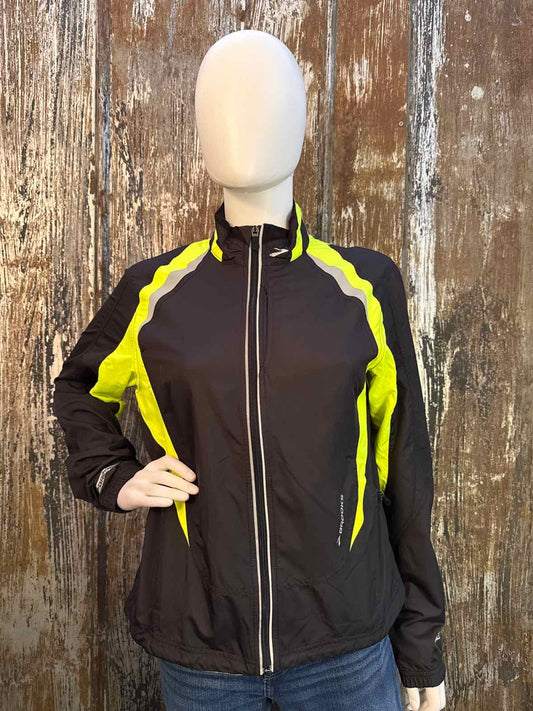Brooks Size small Black Windbreaker Jacket