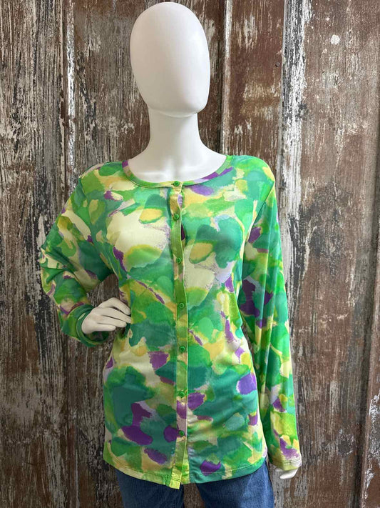 Logo Size Extra Large Green Print tops