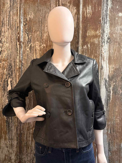 Avanti Size small Black Leather Jacket