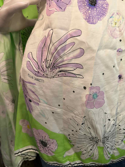 Elisa Cavaletti Size One Size Green floral print tops
