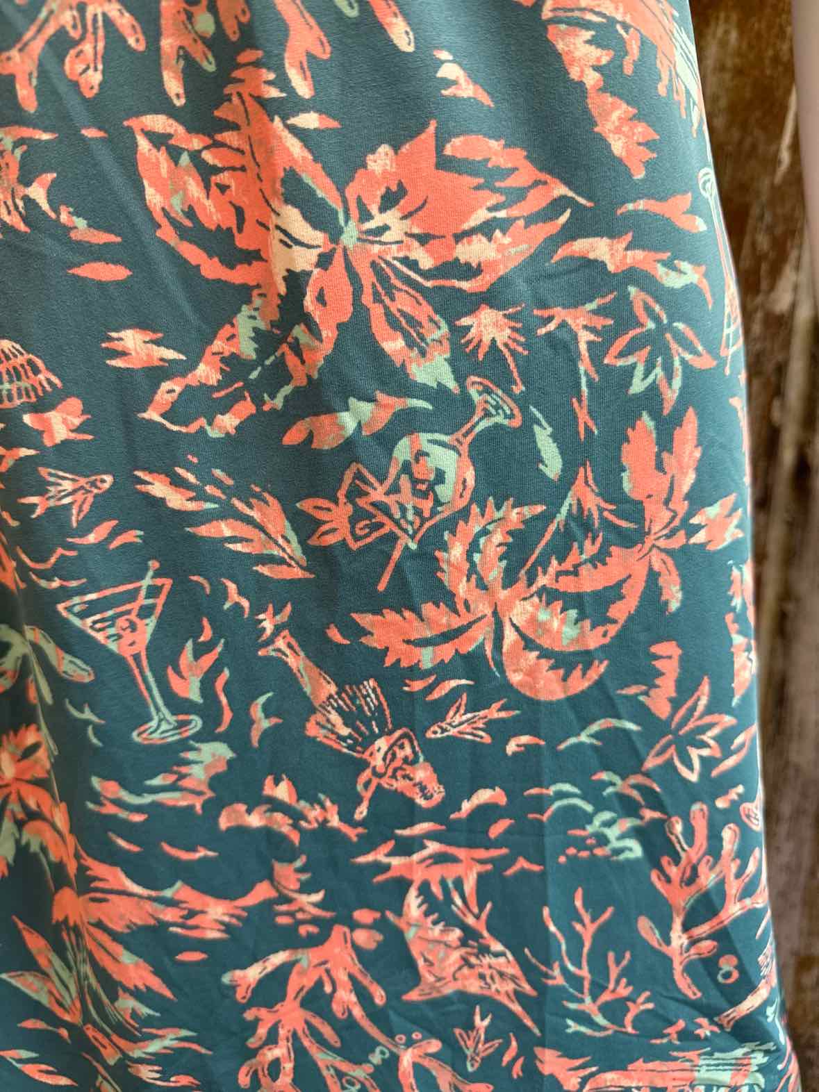 Columbia Size small Blue & Coral Print Dress