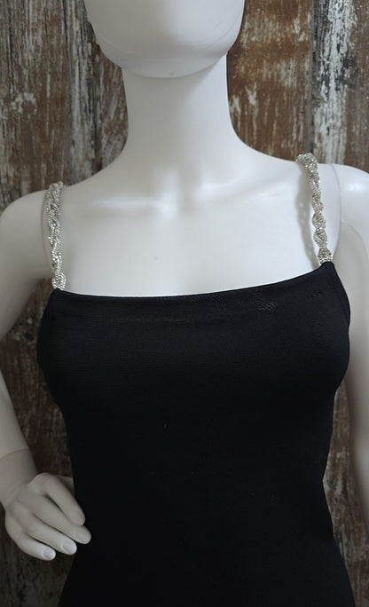 Alice and Olivia Size Medium Black Evening Dress