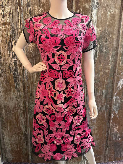 JS Collection Size 10 (Medium) Pink & Black Dress