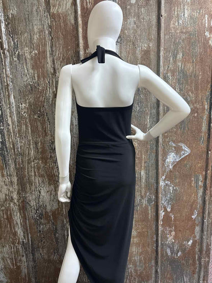 Norma Kamali Size Large Black Evening Dress