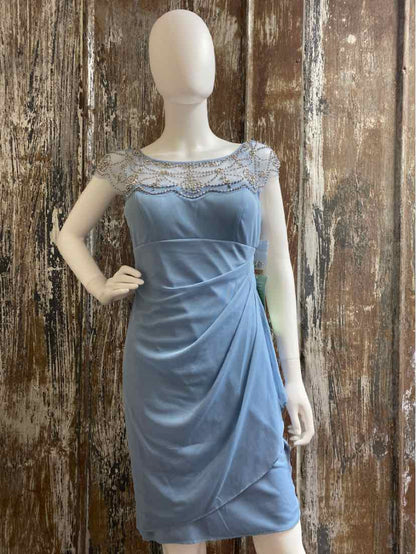 DJ-JAZ Size 8 (Medium) Blue Dress