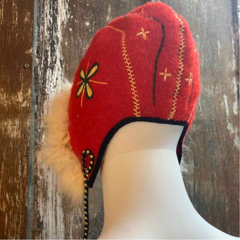 Vintage Eskimo Made Red Hat