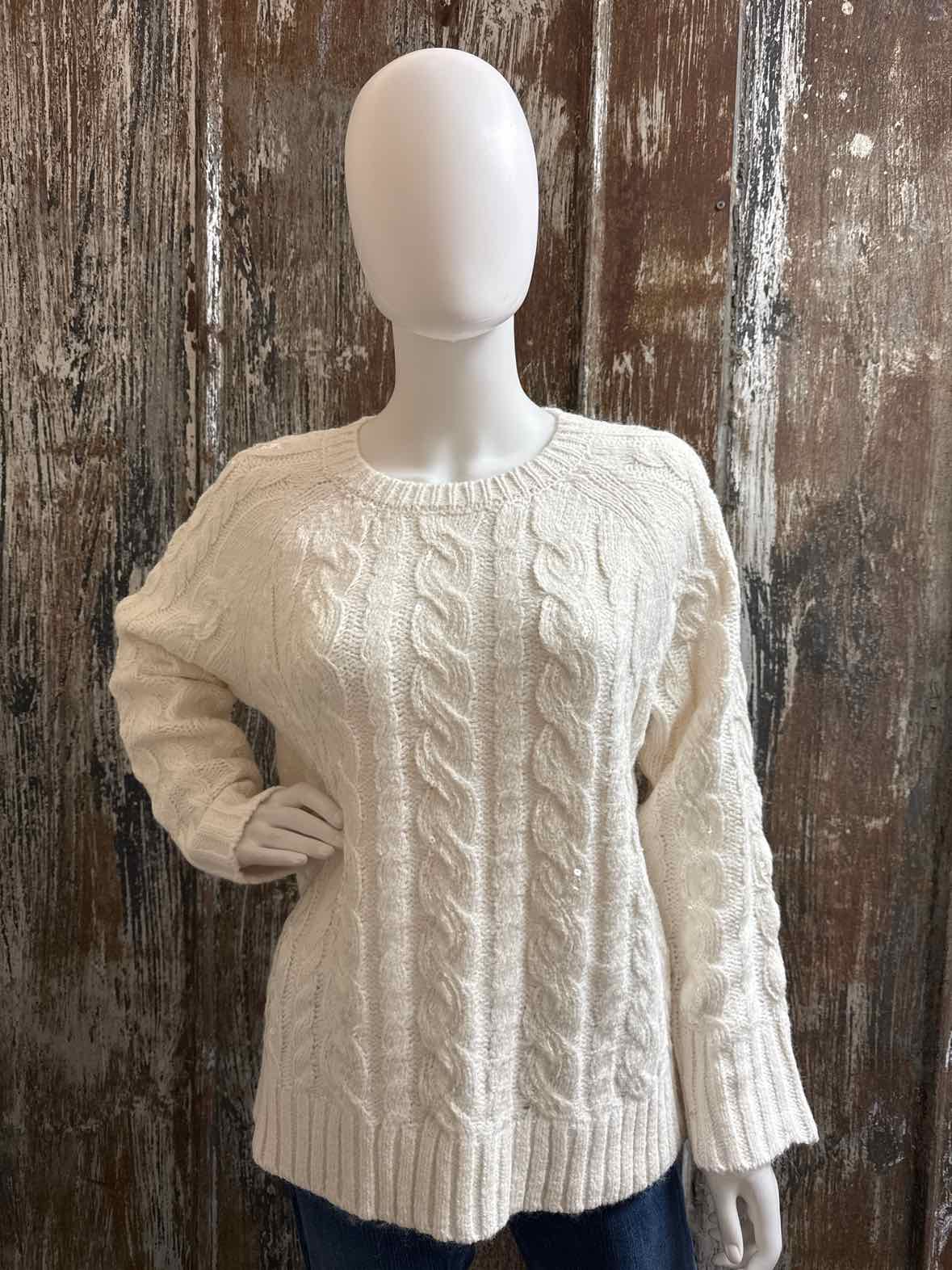 Christopher & Banks Size Medium White Sweater