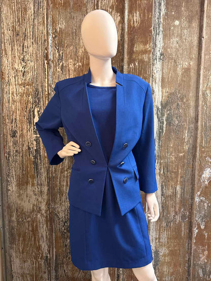 Le Suit Size 16 (Extra Large) Blue 2 Piece Suit