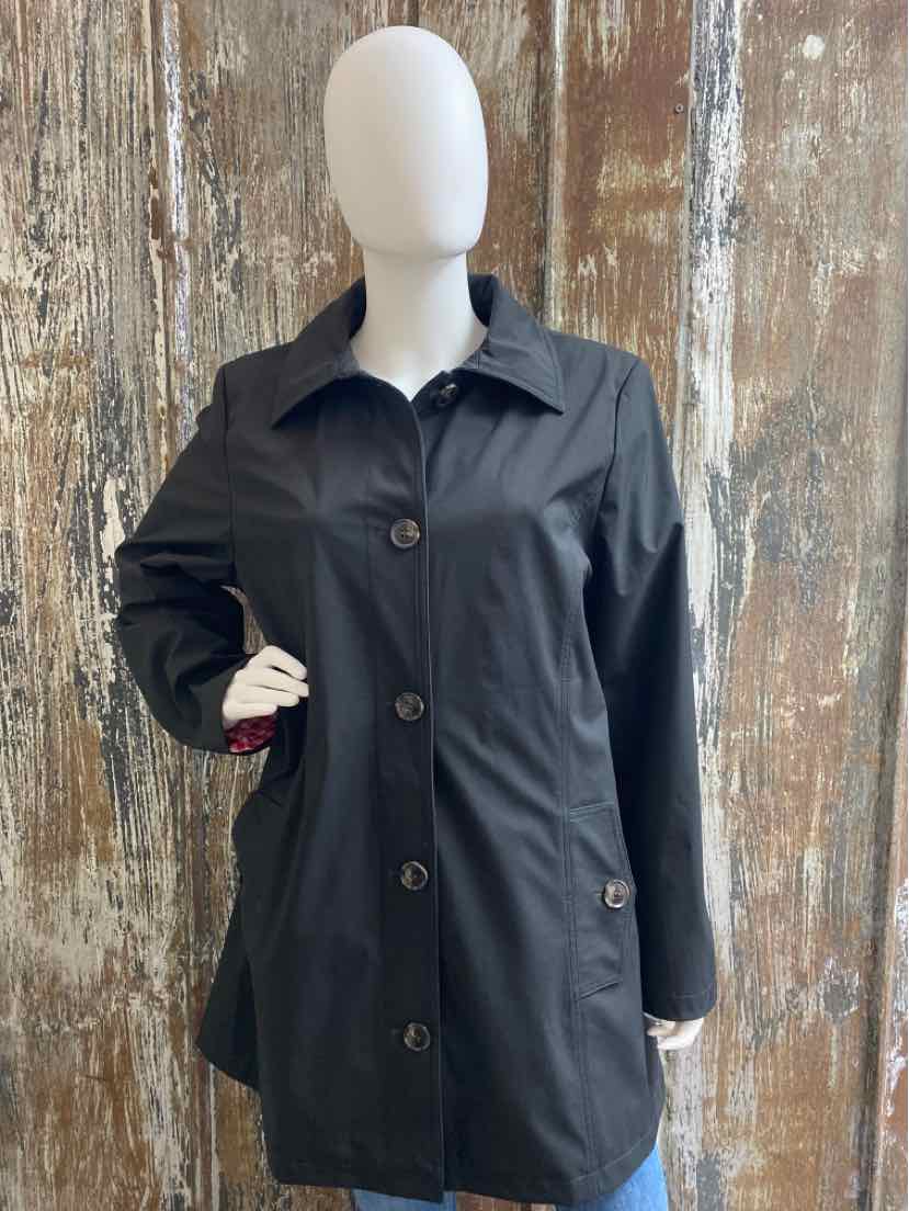 Dennis by Dennis Basso Size Large Black Coat