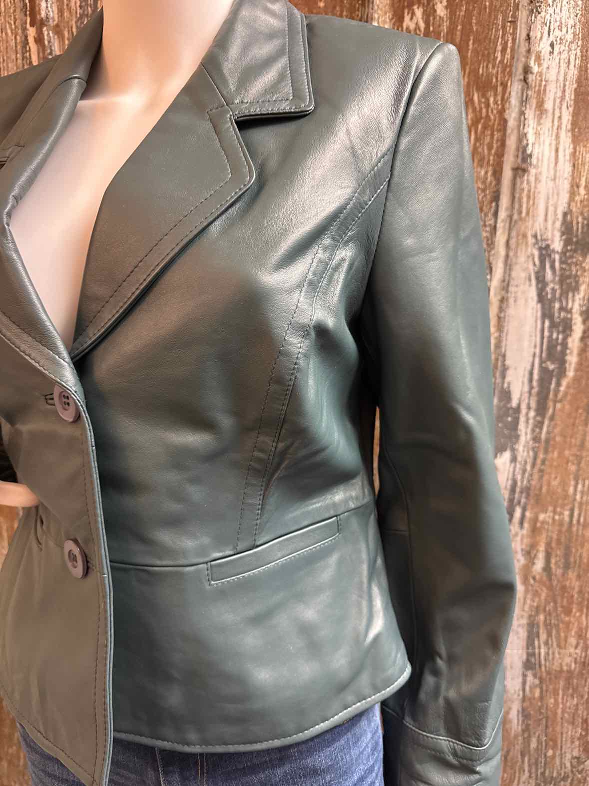 i.e. Size Large Petite Blue/Green Vintage Jacket