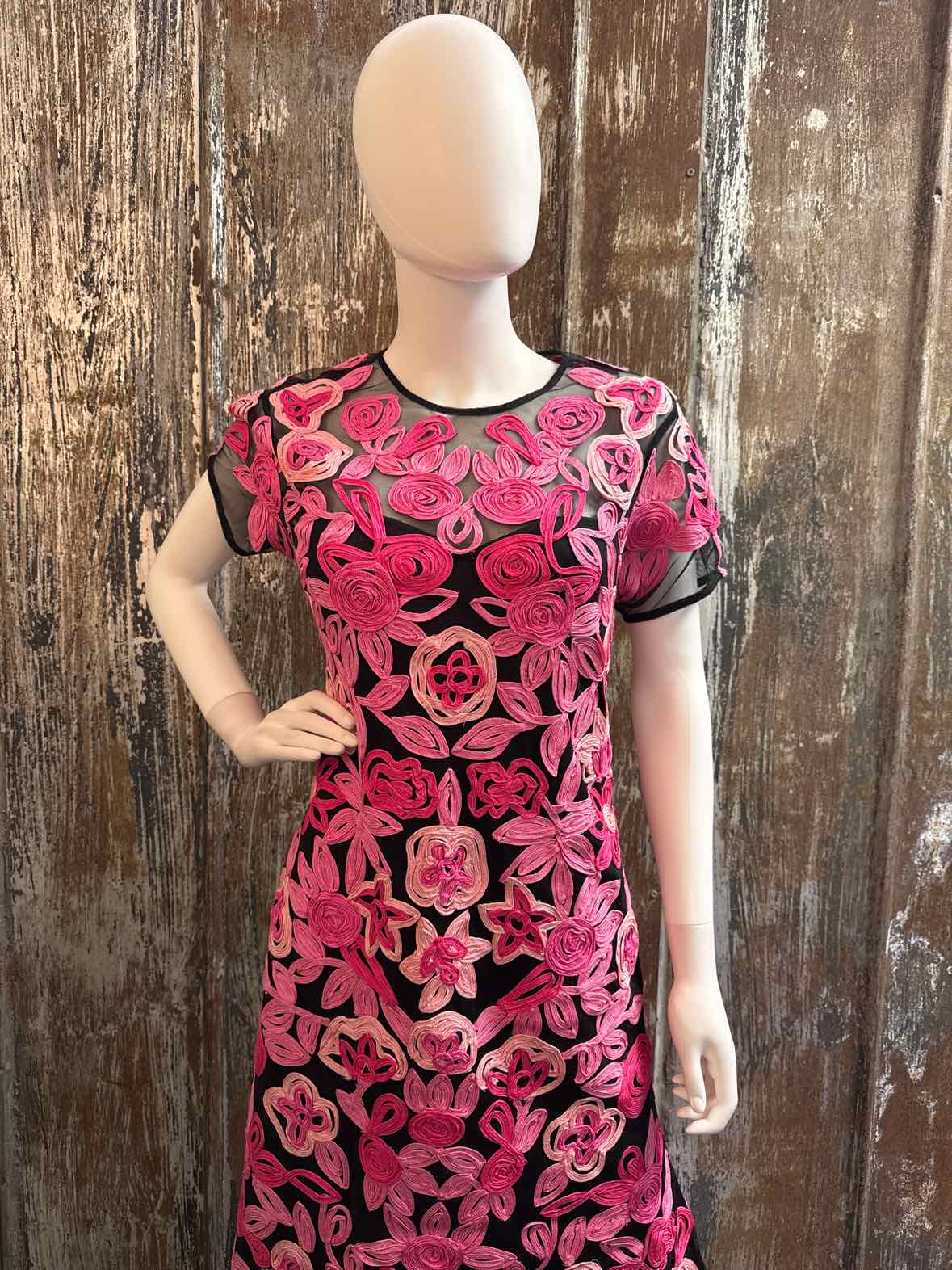 JS Collection Size 10 (Medium) Pink & Black Dress