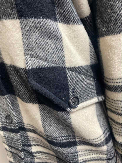 Ralph Lauren Size Medium Black/White Plaid Coat