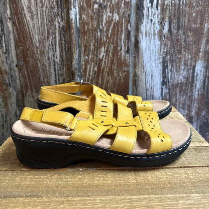 Clark's 11 Yellow Sandals