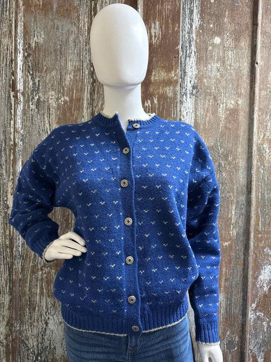 Woolrich Size Medium Blue Sweater