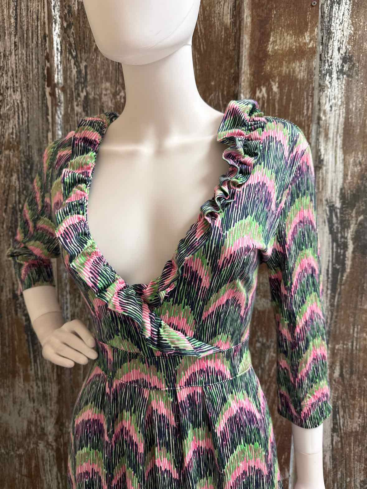 Lily Pulitzer Size Medium Pink/Green Print Dress