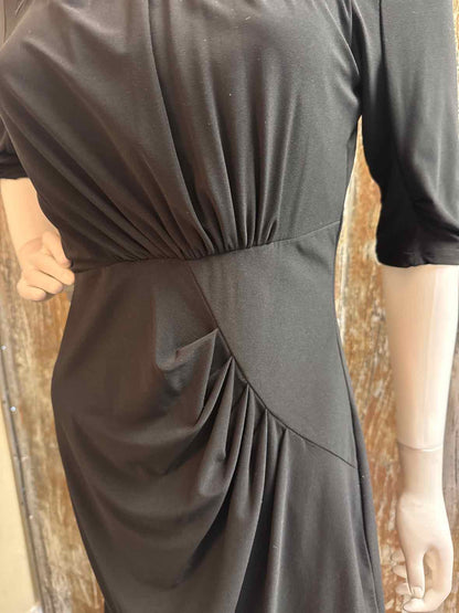 Adrianna Papell Size 8 (Medium) Black Dress