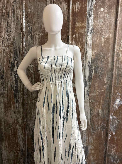 Soft Surroundings Size extra small white/blue print Dress
