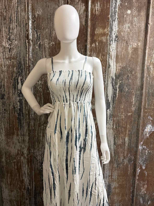 Soft Surroundings Size extra small white/blue print Dress