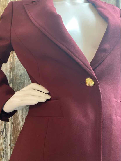 Talbots Size 2 (Extra Small) Maroon Blazer