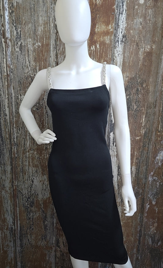 Alice and Olivia Size Medium Black Evening Dress