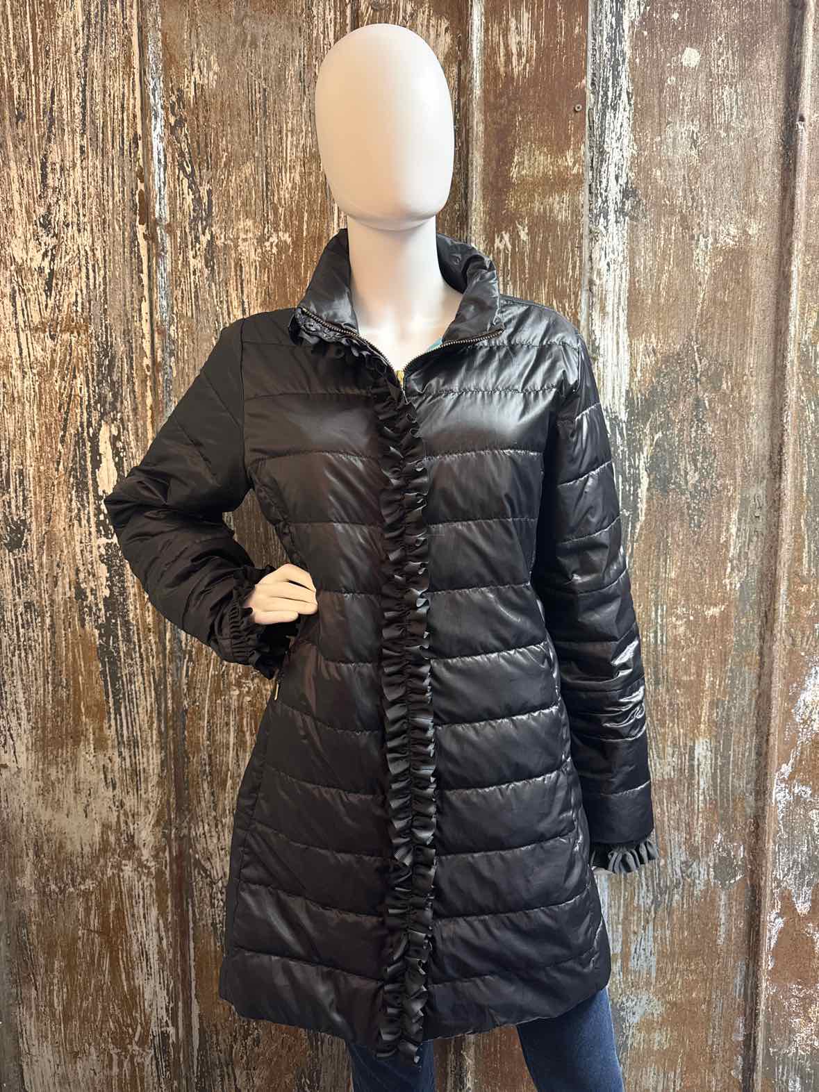 Lilly Pulitzer Size 16 (Extra Large) Black Coat