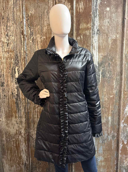 Lilly Pulitzer Size 16 (Extra Large) Black Coat