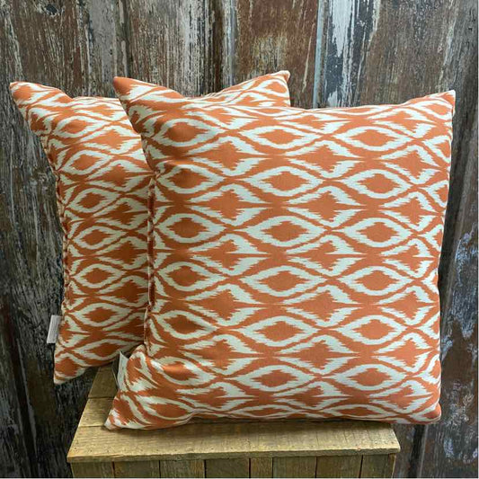 Threshold Pair of Orange Print Pillows