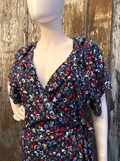 Buffalo Size Medium Blue floral Print Dress