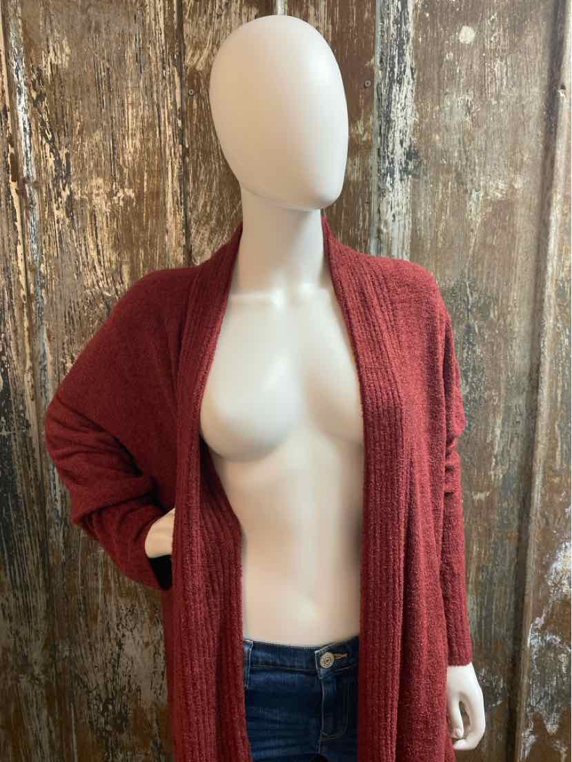 Barefoot Dreams Size 1X Rust Cardigan
