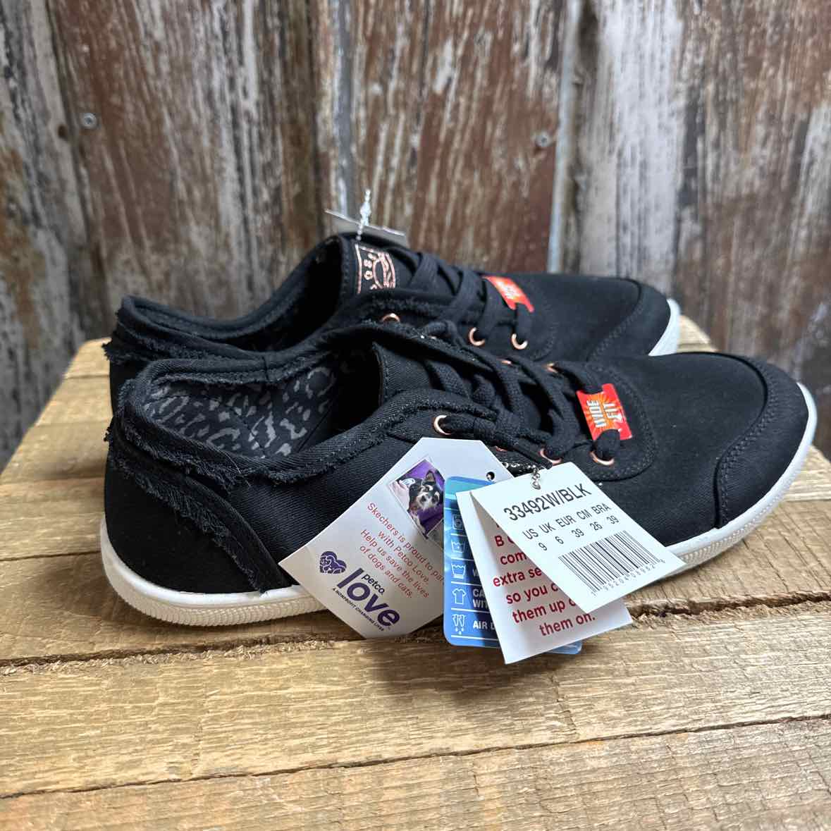 Bobs 9 Black Sneakers