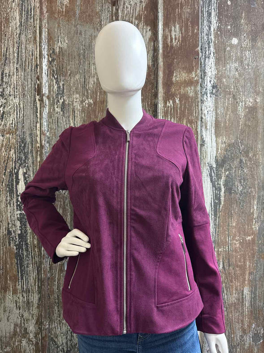 Chico's Size small Burgundy Jacket