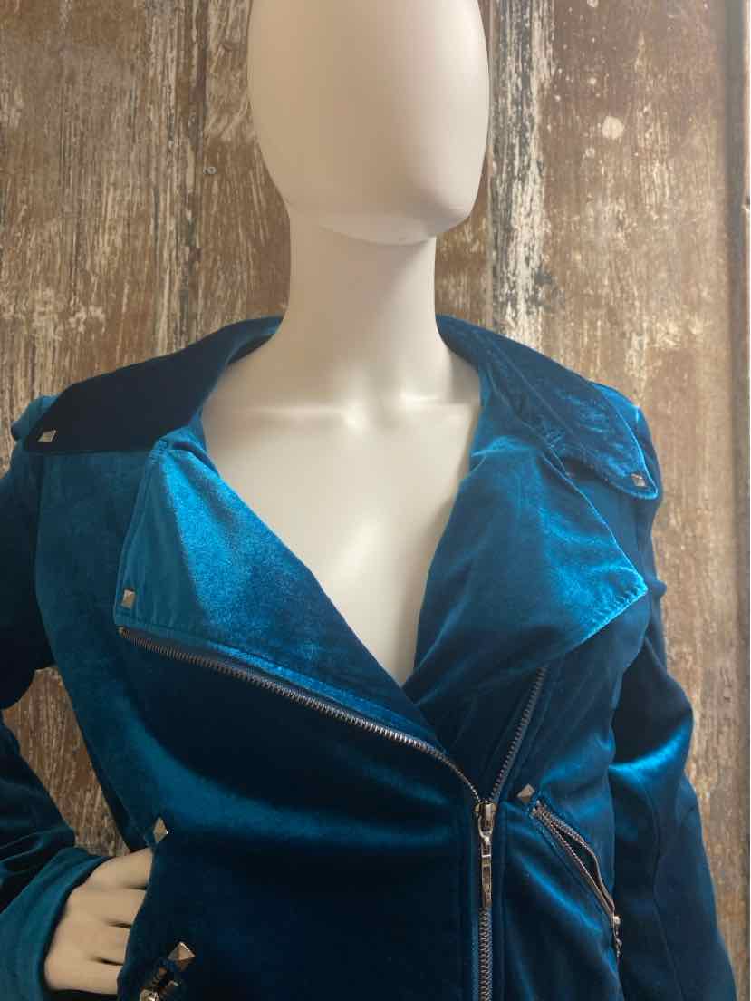 Belle Badgley Mischka Size Medium Teal Jacket