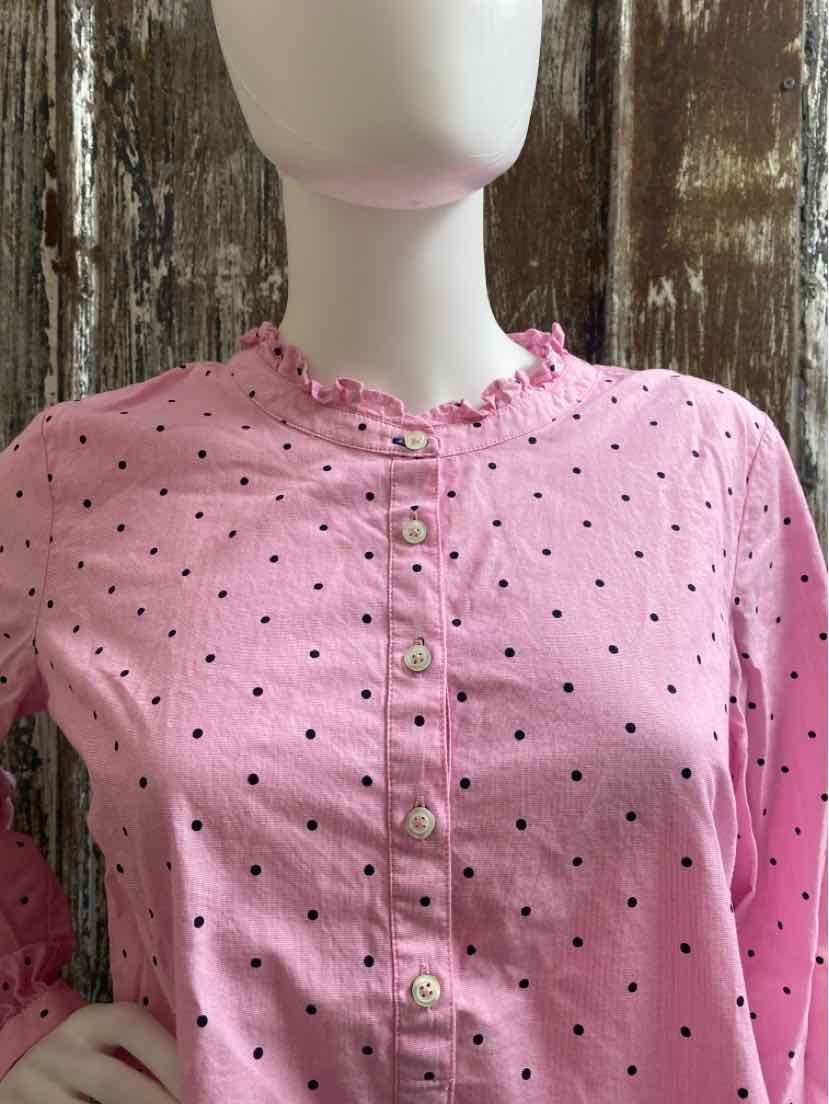 Talbot's Size Medium Pink Polka Dot tops