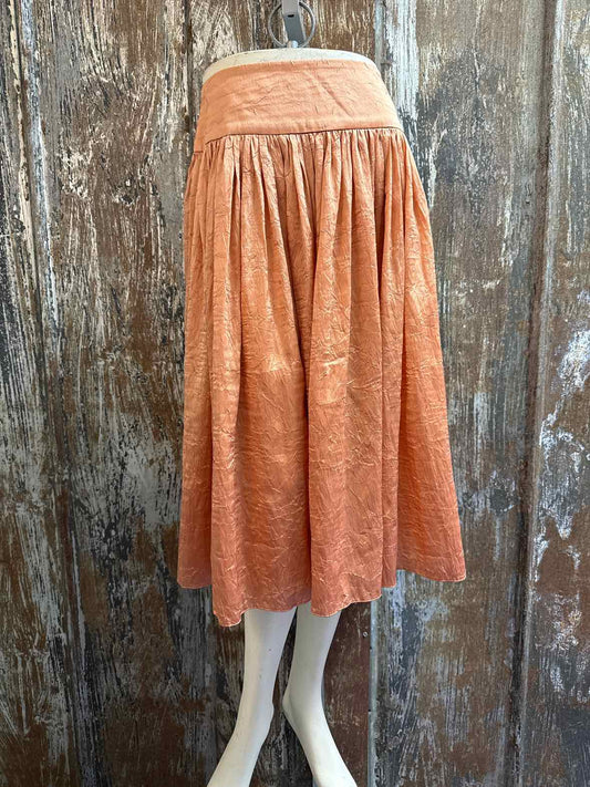 Talbots Size 2 Petite Orange Skirt
