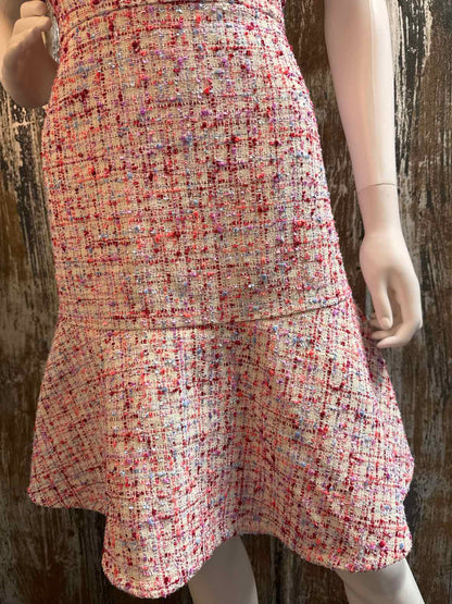 Ann Taylor Size 12 (Large) Pink Tweed Dress