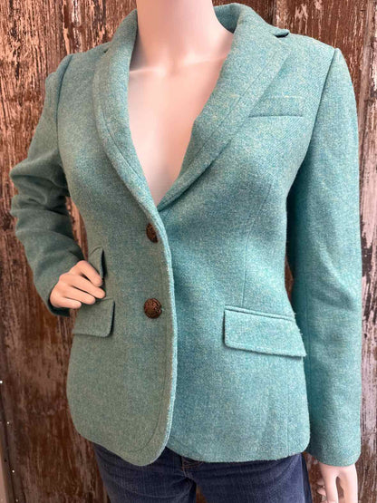 Talbots Size 4 (Small) Turquoise Blazer