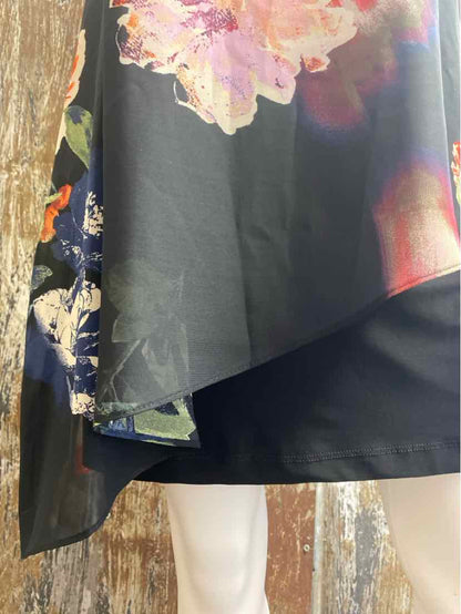 SLNY Size 12 (Large) Black Print Dress