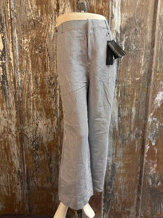 Banana Republic Size 12 blue stripe Crop Pants