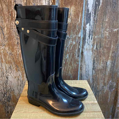 Coach 7 Black Rain Boots