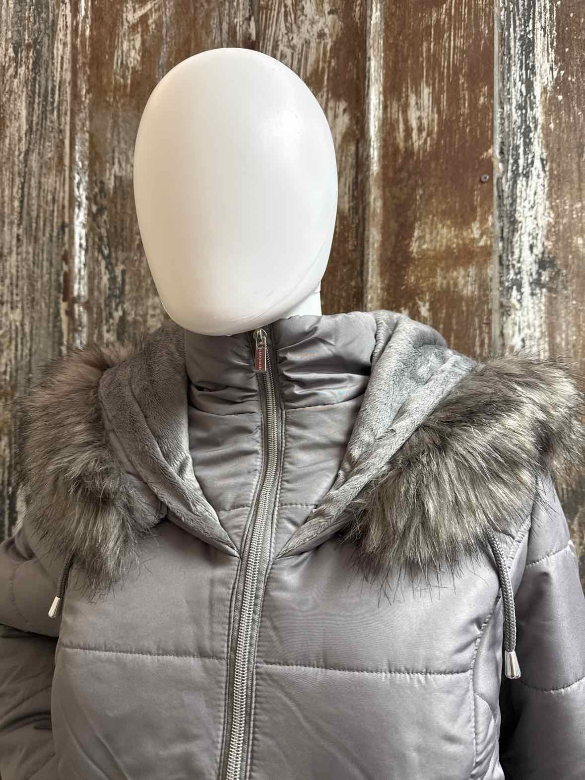 Susan Graver Size Large Gray Winter Coat