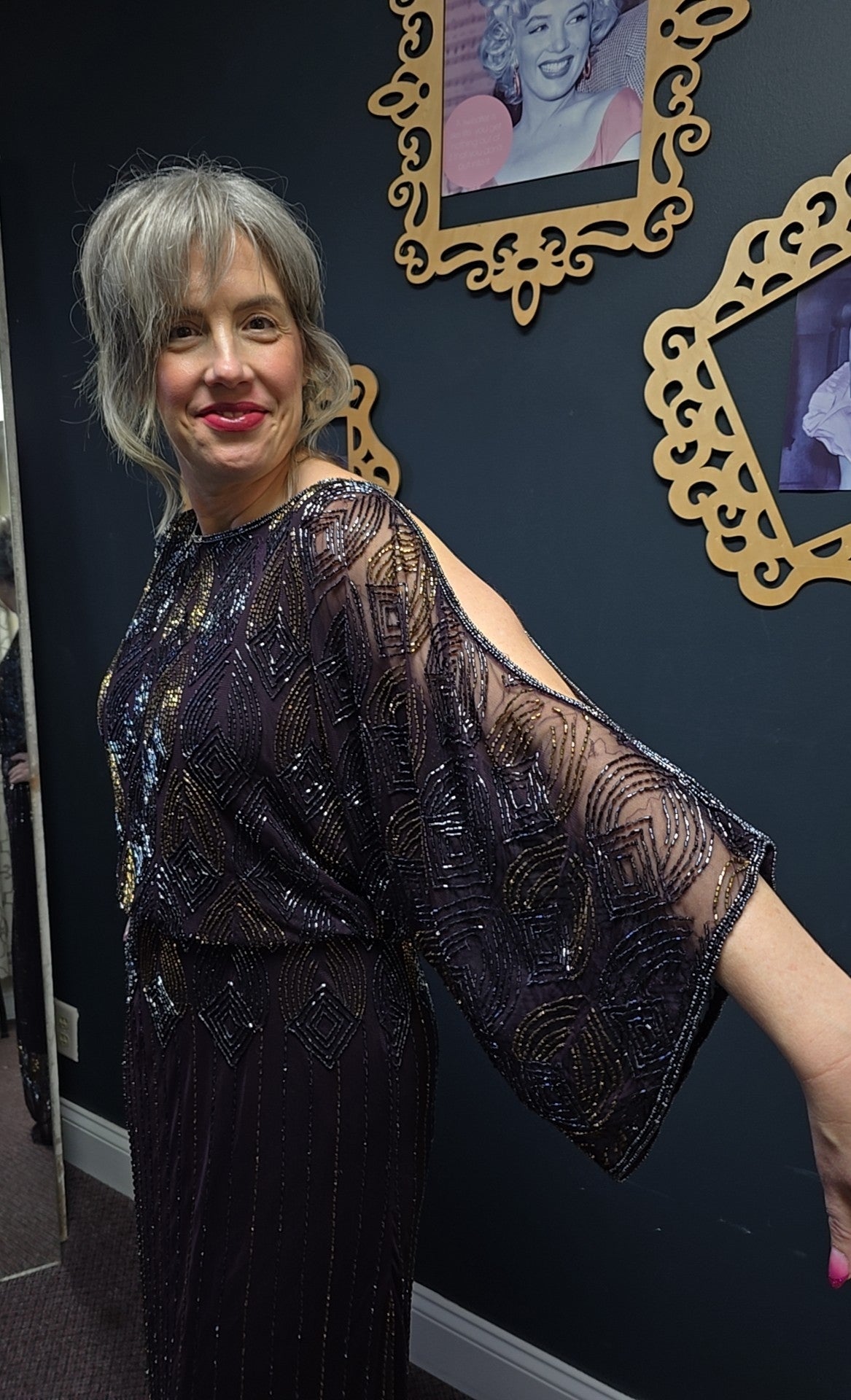 Pisanno Nights Size 10 (Medium) Plum Evening Dress